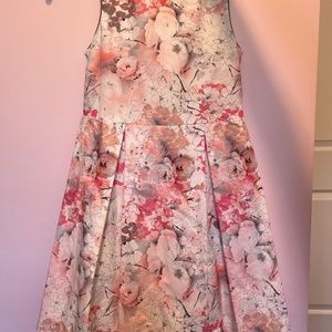 Pink flower spring/Summer Dress